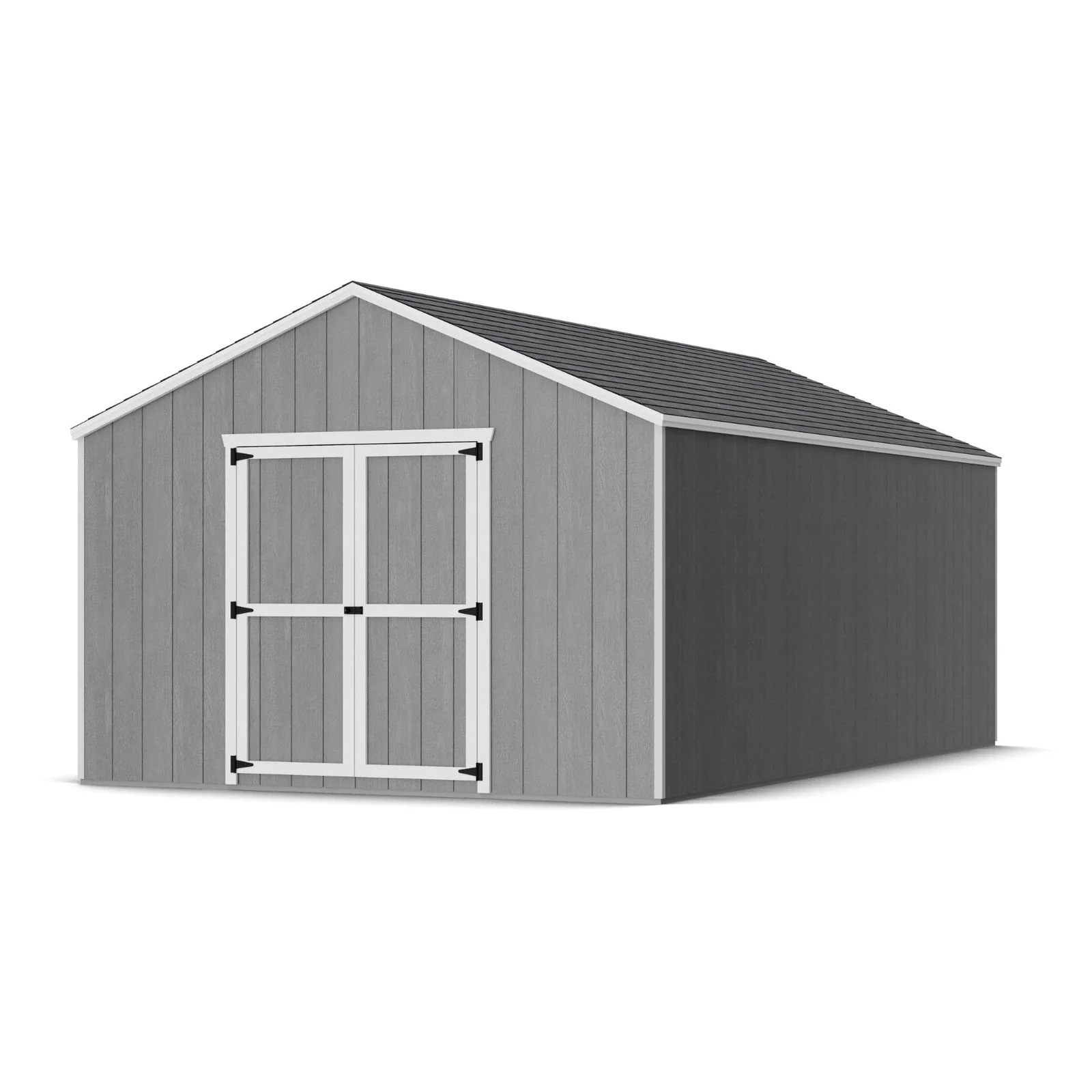 12x20_VGS_SHDW Little Cottage Co Value Gable Wood Shed Kit - Image 1