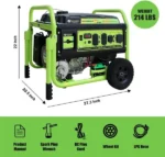 13,000W Dual Fuel Portable Generator, Powered by Gas or Propane, Electric Start, Home Backup & RV Ready - Image 4