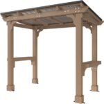 Veikous D Wooden Grill Gazebo Outdoor with Steel Roof - Image 3