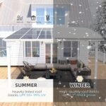 Aecojoy 12 ft x 12 ft White Aluminum Pergola with Canopy - Image 3