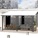 Aecojoy Aluminum Pergola with Canopy - Image 5