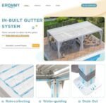 EROMMY 12’x24′ Outdoor Louvered Pergola Gazebo - Image 3