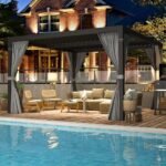 EROMMY 10 ft. W x 10 ft. D Outdoor Louvered Pergola - Image 6