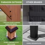 Florence Aluminum Pergola with Canopy Paragon Outdoor - Image 4