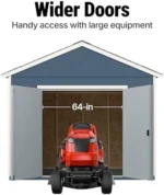 Handy Home Products Rookwood 10×12 Do-It-Yourself Wooden Storage Shed- Does not Include Floor kit, Paint, or Roofing Shingles - Image 2