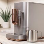 Café Affetto Automatic Espresso Machine + Milk Frother | Built-In & Adjustable Espresso Bean Grinder | One-Touch Brew in 90 Seconds | Steel Silver, 1.2 Liter, (C7CEBBS2RS3) - Image 3