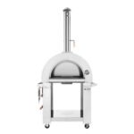 Empava PG06 Outdoor Wood Fired Pizza Oven Stainless Steel Red with Wheels and Accessories - Image 5