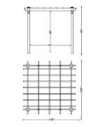 Red Barrel Studio Queensbrook Taquarius Pergola - Image 3