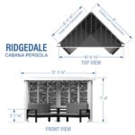 Backyard Discovery Ridgedale Modern Steel Cabana Pergola - Image 3