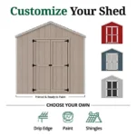 Little Cottage Co. Pre-Cut 12×12 Value Gable Shed Kit - Image 5