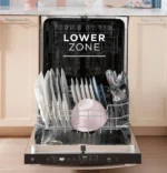 GE 24 in. Top Control Flush-Mount Dishwasher with 45 dBa Sound Level, 3rd-Rack & Dry Boost – Fingerprint Resistant Stainless - Image 5